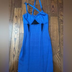 bebe Blue Strappy Dress